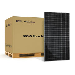Rich Solar MEGA 550 Watt Solar Panel | Premium Grid-tie or Off-grid Solar Panel for Residential, Commercial, Agriculture - Green Vista Living