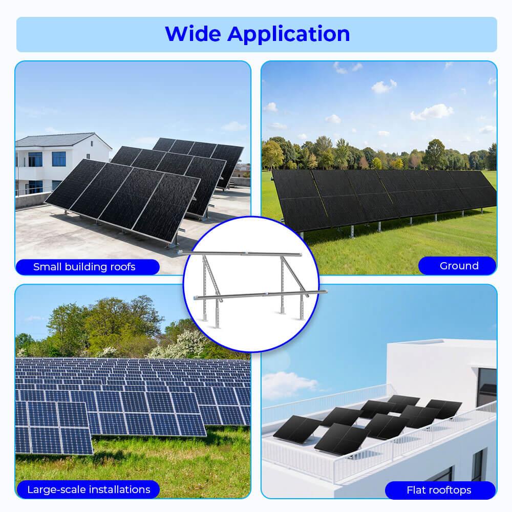 Sungold Power Modular & Expandable Ground Mount Brackets for 2× 400W–590W Solar Panels - Green Vista Living