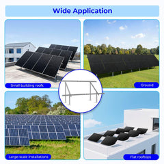 Sungold Power Modular & Expandable Ground Mount Brackets for 2× 400W–590W Solar Panels - Green Vista Living