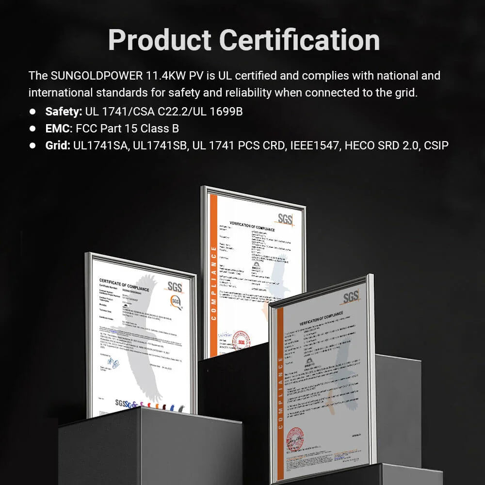 Sungold Power 11.4kW 48V Split Phase Hybrid Solar Inverter SGN-11K15PRO - Green Vista Living