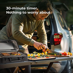 BougeRV Compact Outdoor Portable Electric Barbecue Grill - Green Vista Living