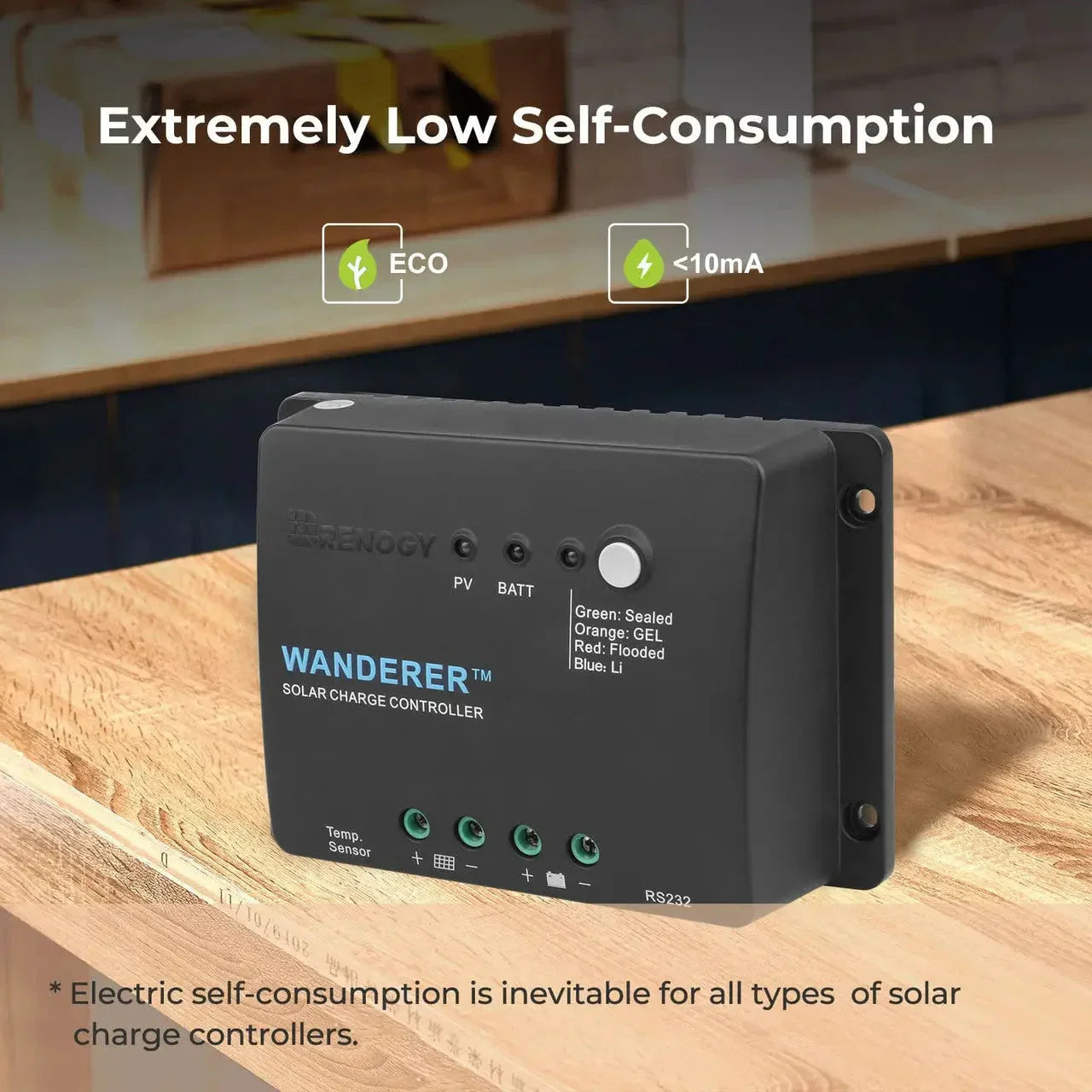 Renogy Wanderer Li 30A PWM Charge Controller - Green Vista Living