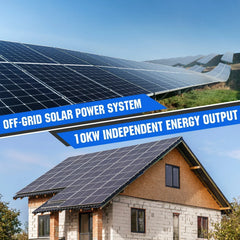 ECO-WORTHY Complete Off-Grid Solar Panel Kit | 2×5kW 120V/240V Output | 20.48kWh–30.72kWh Lithium Battery | 7380W–9840W Solar Input - Green Vista Living