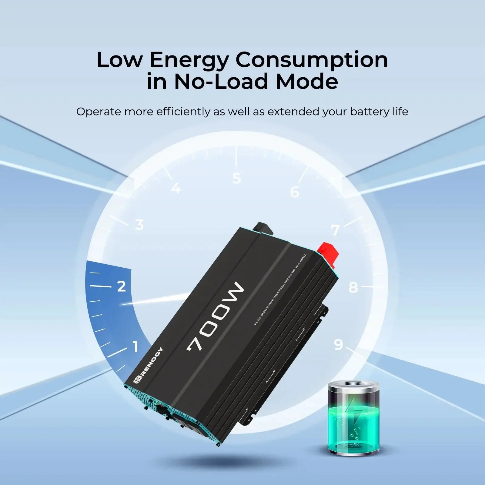 700W 12V Pure Sine Wave Inverter - Green Vista Living