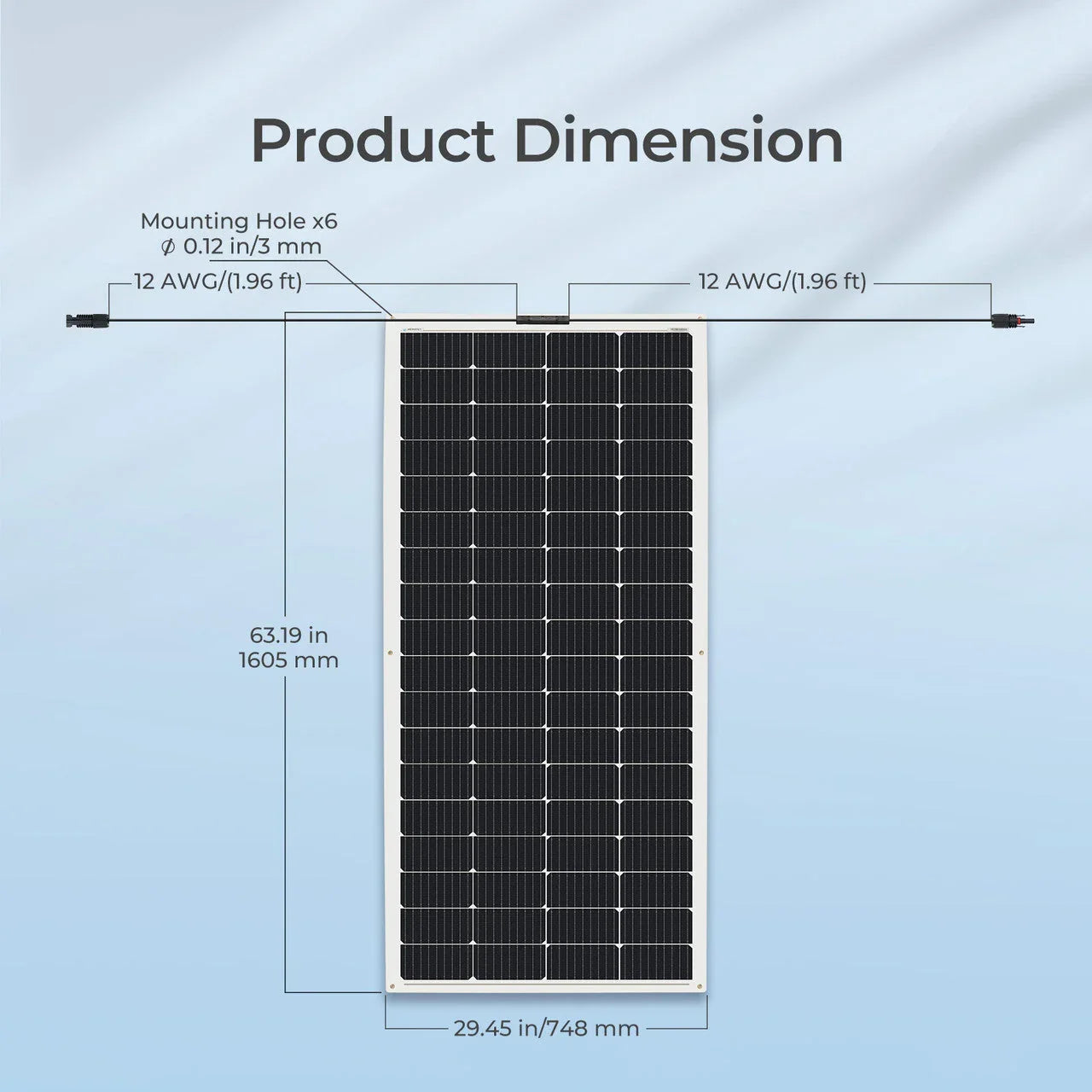 Renogy Flexible 200W 12V Monocrystalline Solar Panel - Green Vista Living