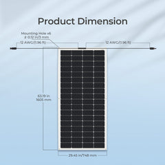 Renogy Flexible 200W 12V Monocrystalline Solar Panel