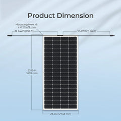 Renogy Flexible 200W 12V Monocrystalline Solar Panel - Green Vista Living