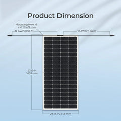 Renogy Flexible 200W 12V Monocrystalline Solar Panel - Green Vista Living