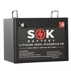 SOK Battery 12V 280Ah Lithium Battery with Built-in heater & Bluetooth - Green Vista Living
