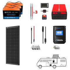 ACOPOWER 200Ah Battery 200W Solar Power System