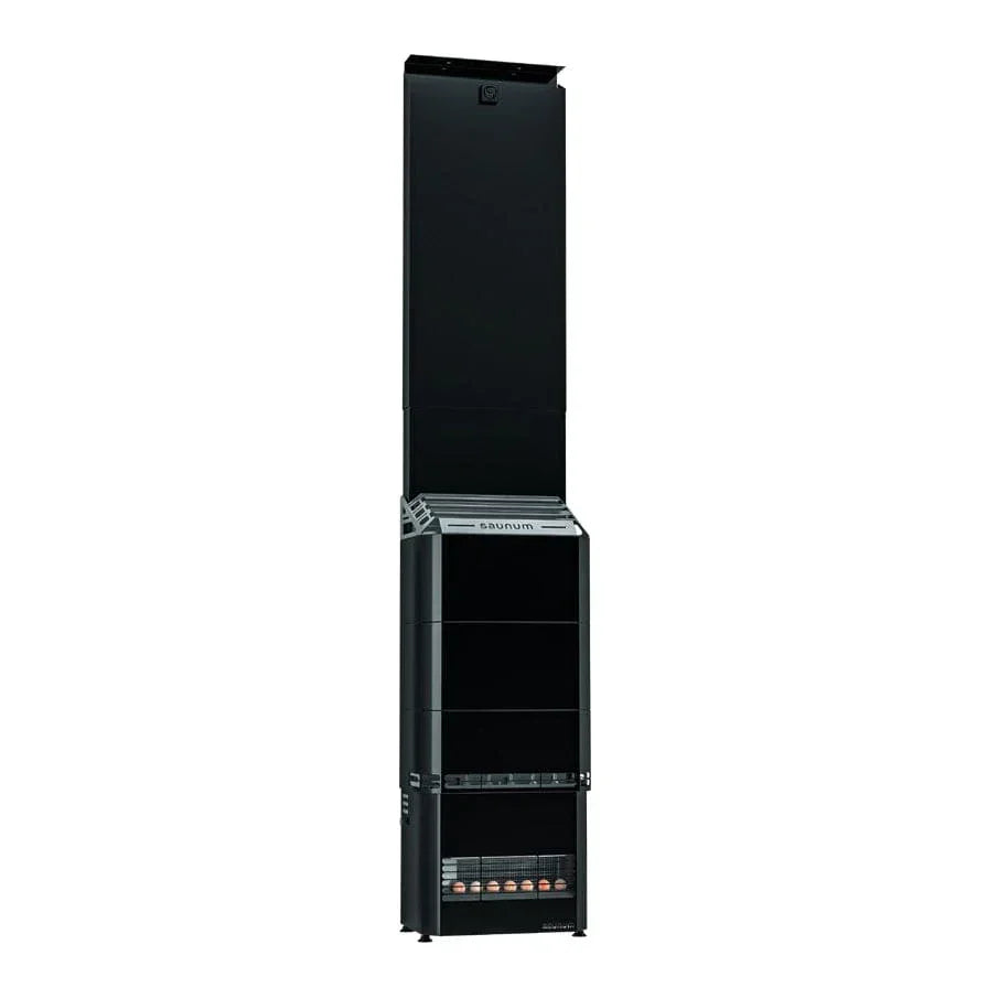 Saunum Air 5 Sauna Heater Air Series, 4.8kW Sauna Heater w/Climate Equalizer, Black - Green Vista Living