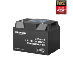 Renogy Pro - 12V 100Ah Smart Lithium Iron Phosphate Battery w/Bluetooth & Self-heating Function