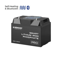 Pro - 12V 100Ah/200Ah Smart LiFePO4 Battery w/ Bluetooth & Self-Heating