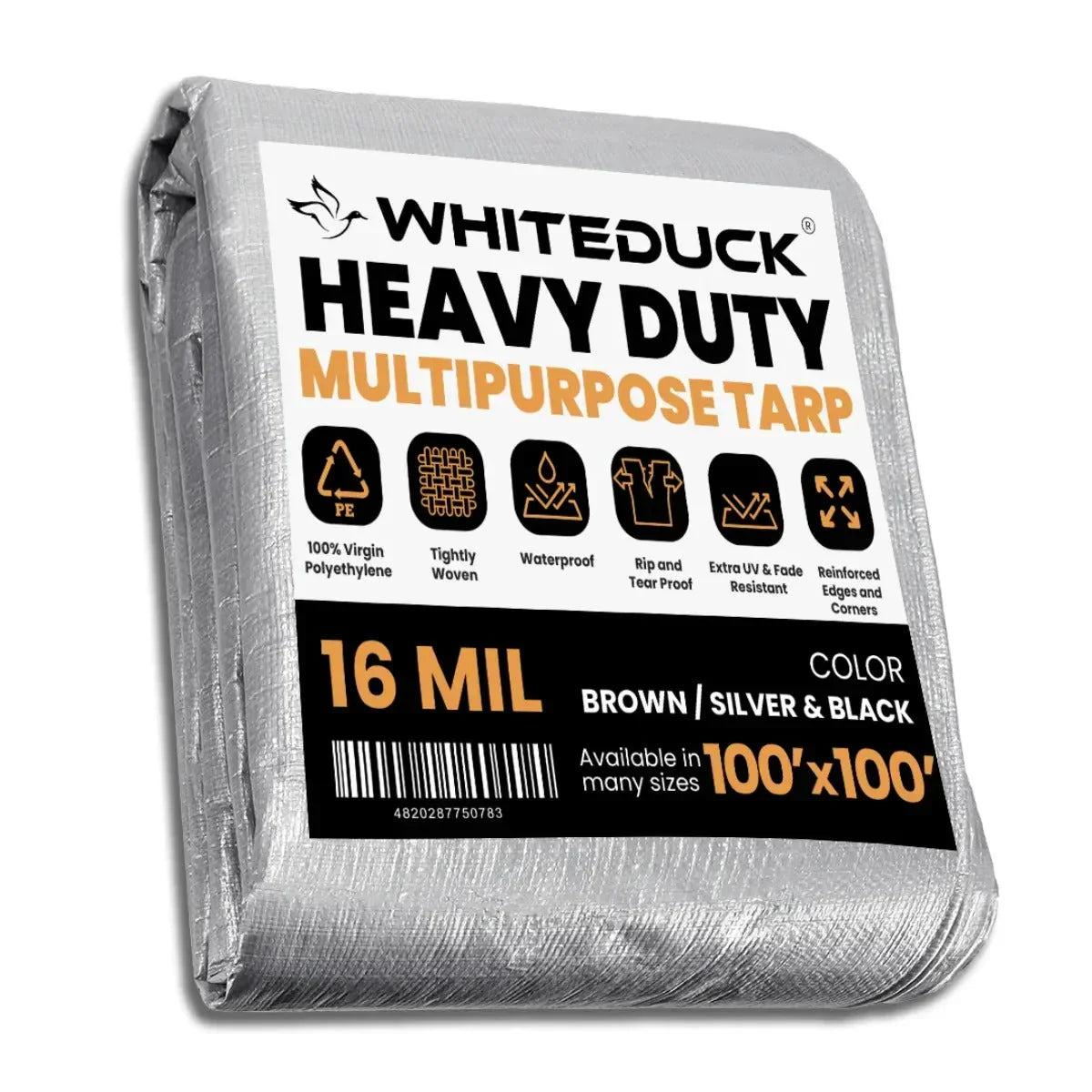 100' x 100' Super Heavy Duty Poly Tarp - Green Vista Living