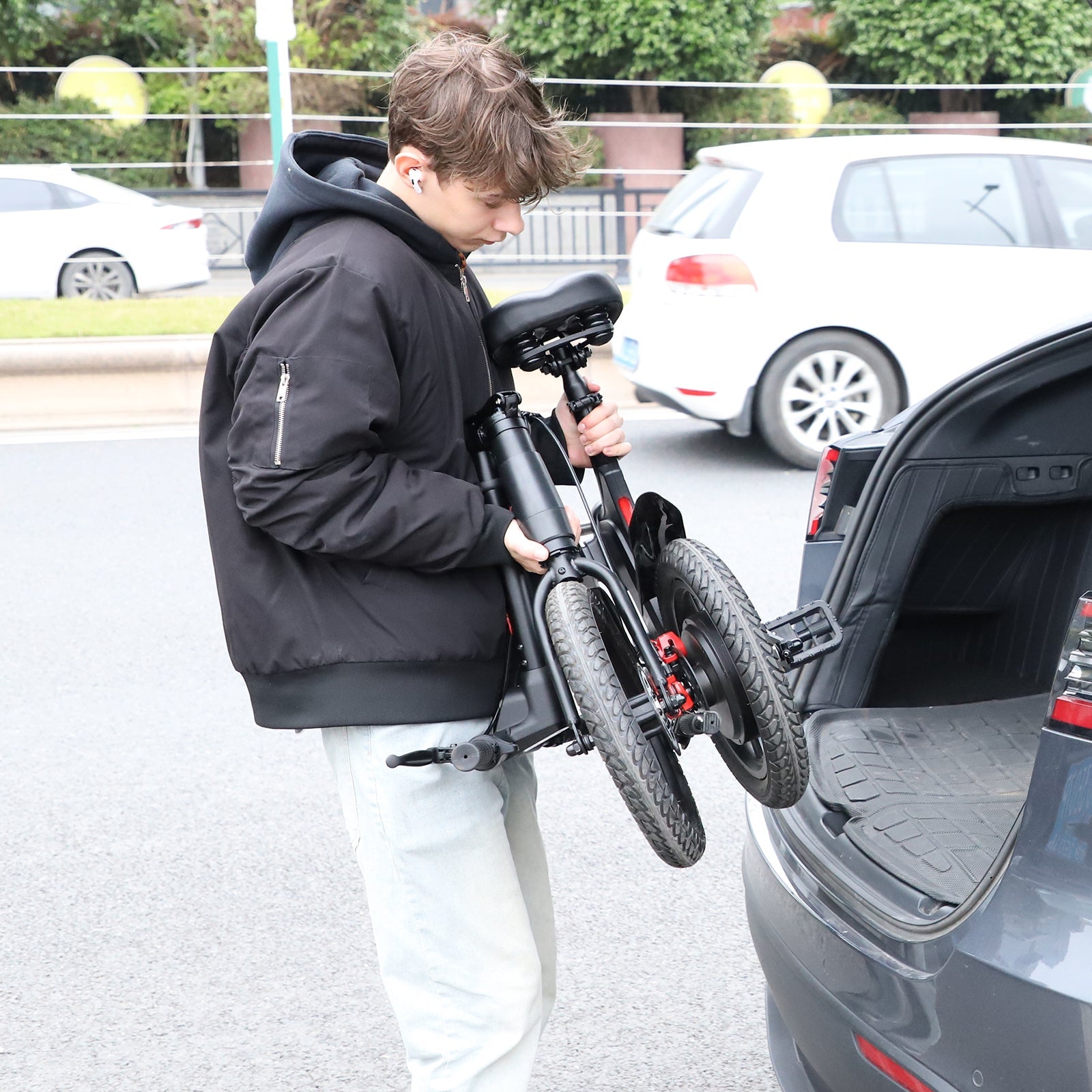 HOVSCO Sync Max 14" Folding Electric Bike - Green Vista Living