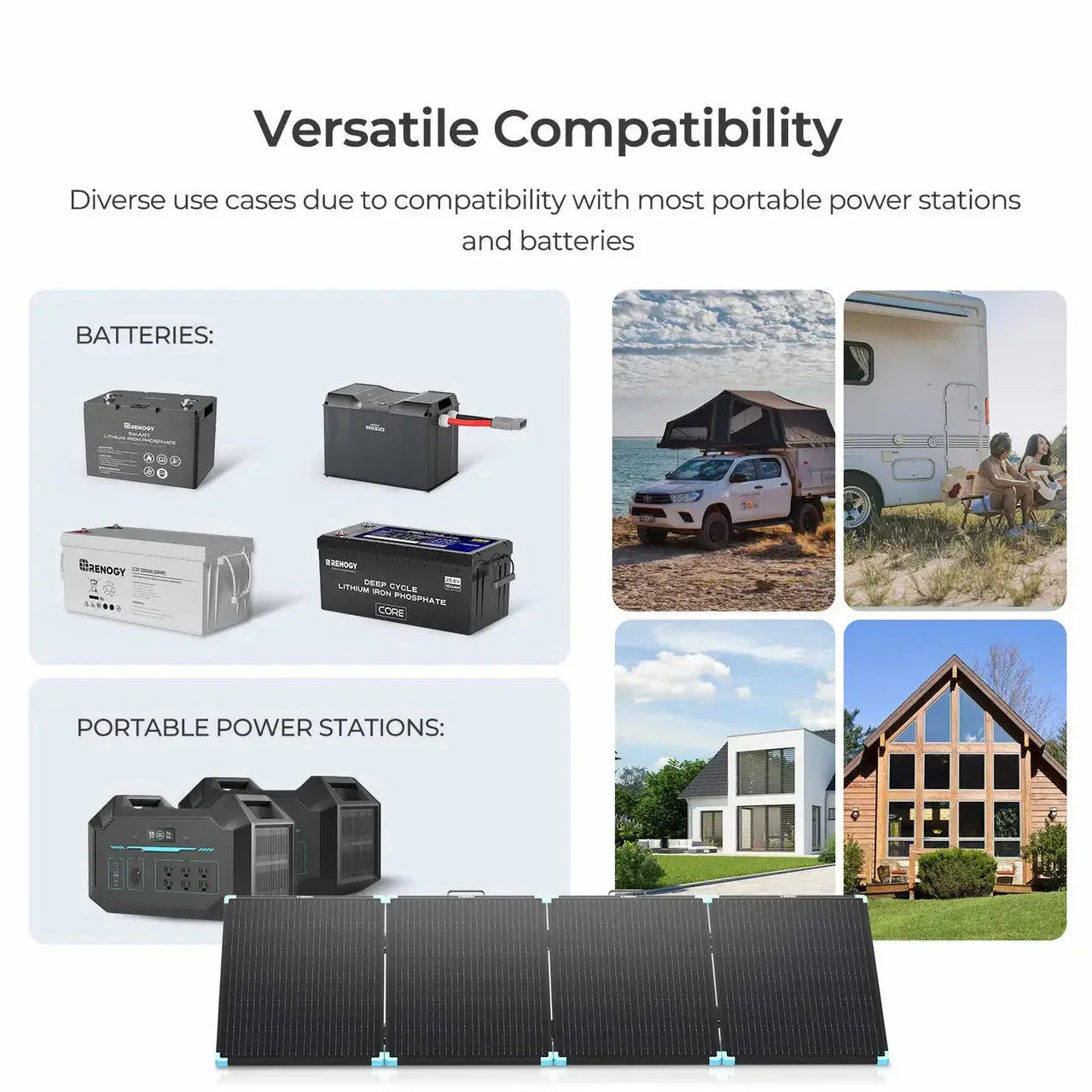 Solar Suitcase 220W Lightweight Portable Solar Panel - Green Vista Living