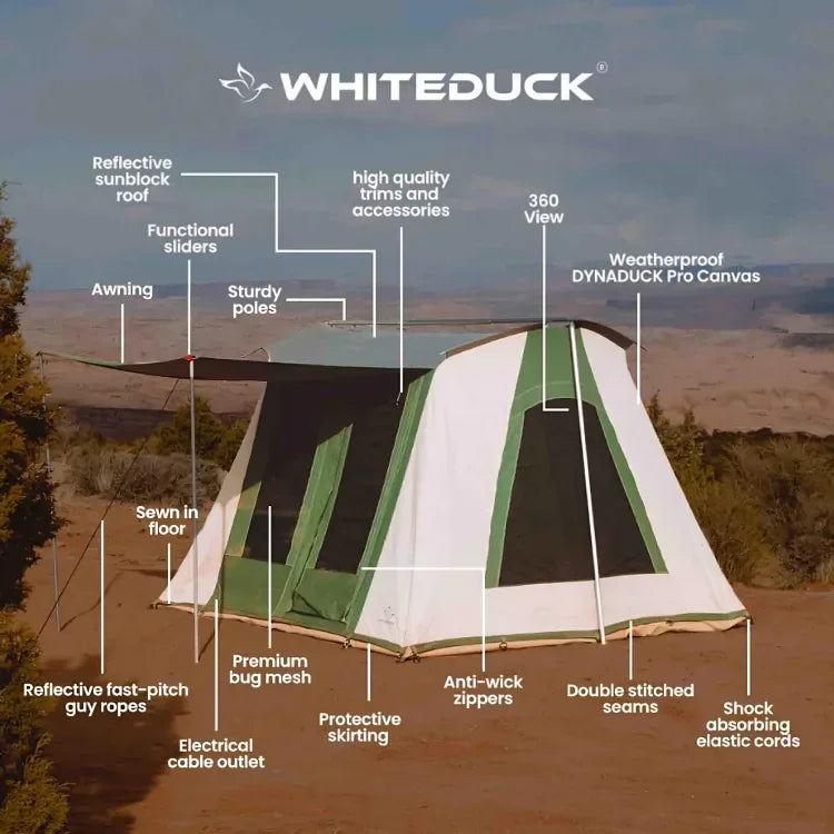 10'x10' Prota Canvas Tent - Green Vista Living