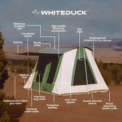 10'x10' Prota Canvas Tent - Green Vista Living