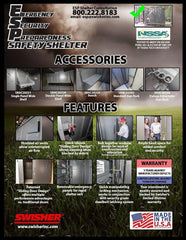 Swisher ESP Safety Shelter- 25 Person Private / 15 Person Business - Green Vista Living