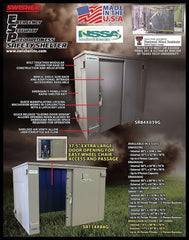 Swisher ESP Safety Shelter- 9 Person Residential Capacity - Green Vista Living