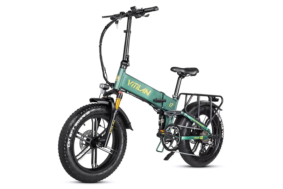 Vitilan I7 Pro Folding Full Suspension Electric Bike - Green Vista Living