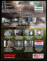 Swisher ESP Safety Shelter- 20 Person Private / 12 Person Business - Green Vista Living