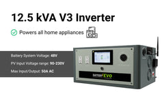 BatteryEvo WALRUS PACIFIC 48V 62kWh with 12.5kVA Inverter and 4.4kW Solar Panel