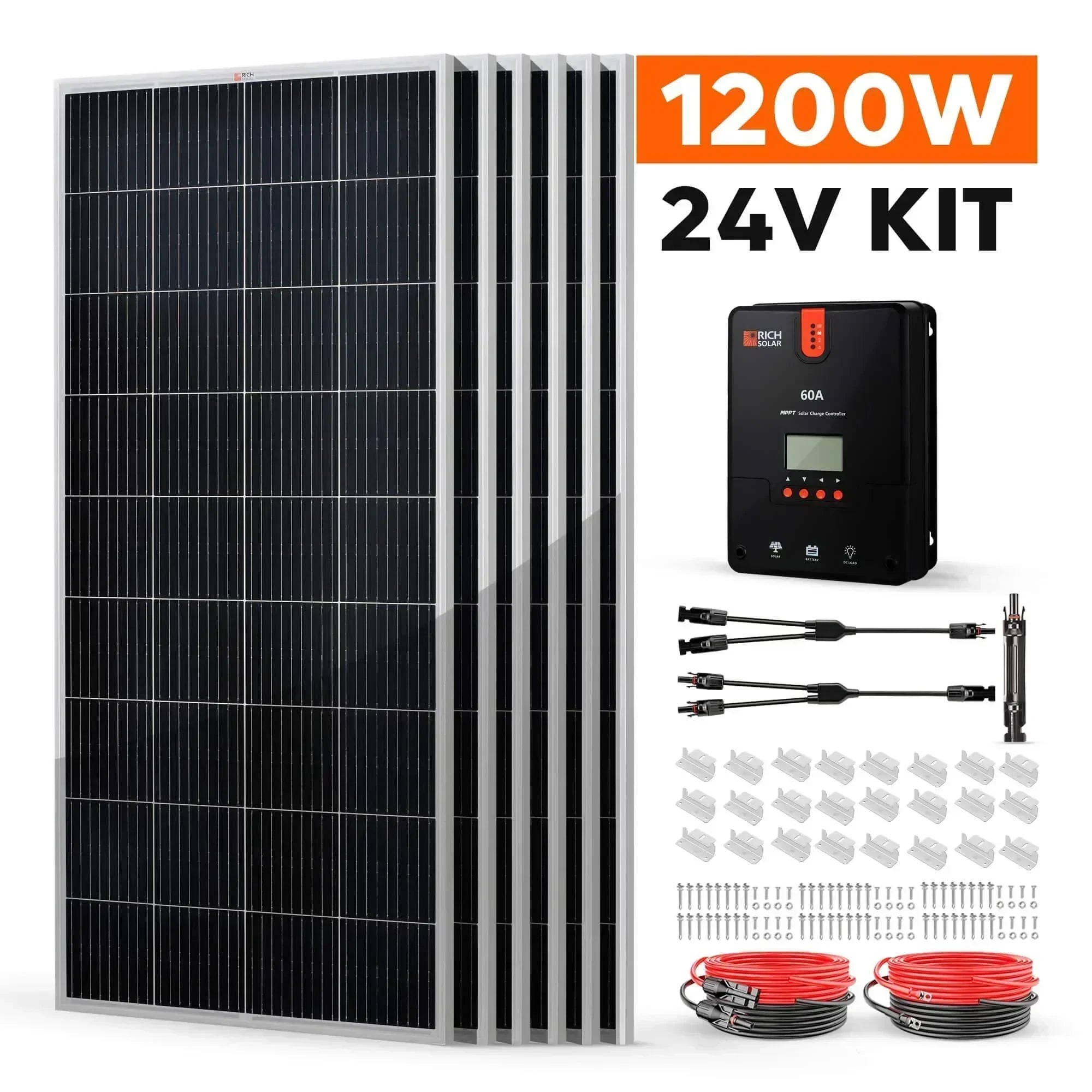Rich Solar - 1200 Watt Solar Kit - Green Vista Living