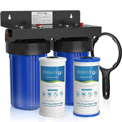 Waterdrop WHF21-PG 5 Micron 2-Stage Whole House Water Filtration System - Green Vista Living