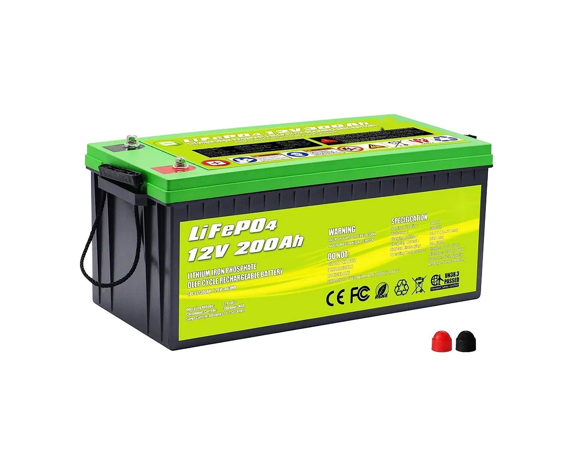 ACOPOWER 12V 200Ah LiFePO4 Deep Cycle Lithium Battery - Green Vista Living