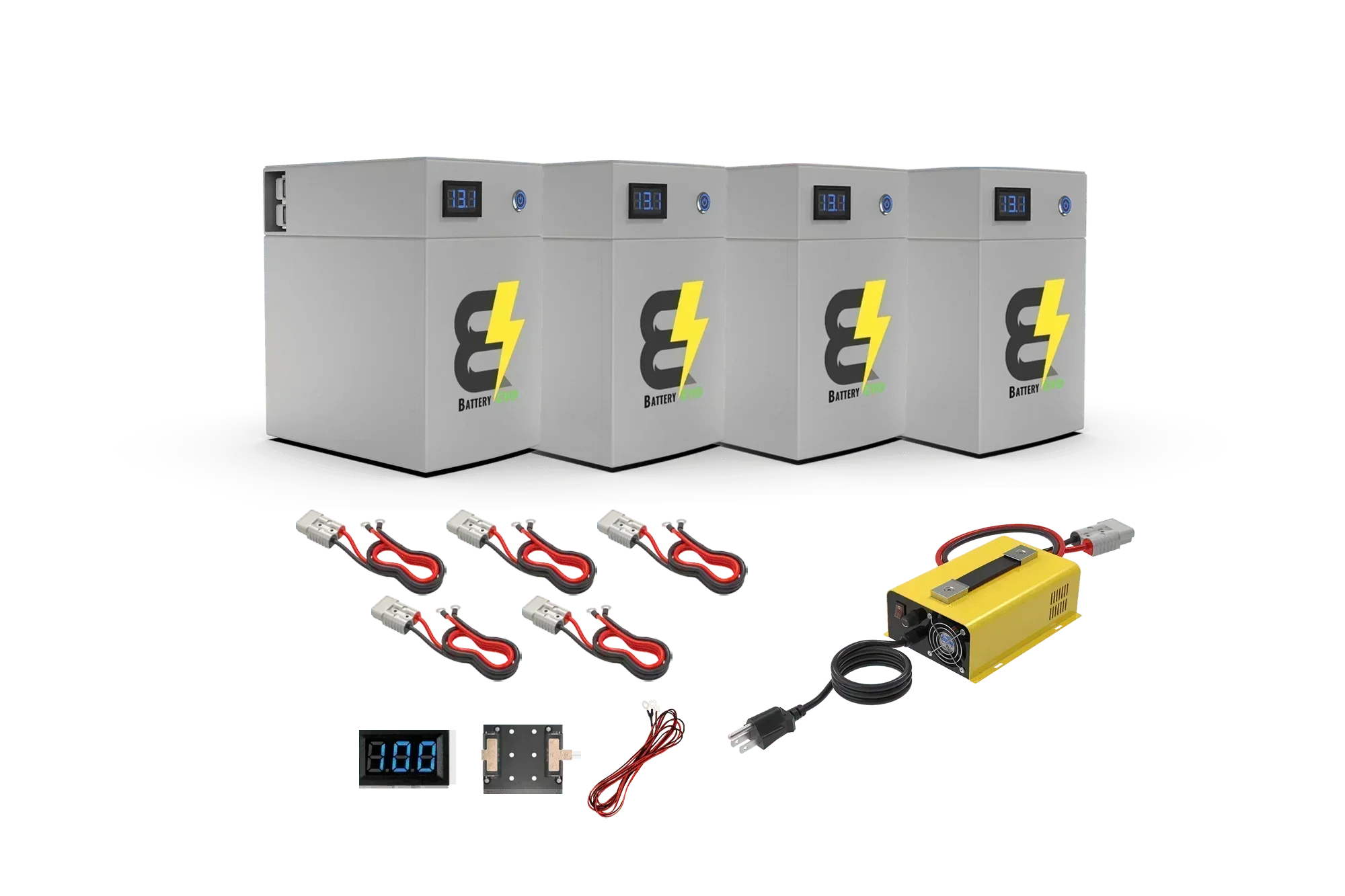 BatteryEVO 12V OWL105 4x Battery Kit (420Ah - 5.4 kWh) - Green Vista Living