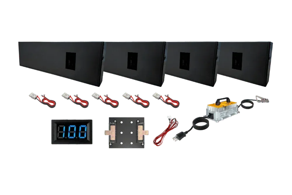 BatteryEVO 12V Razorback 4X Lithium Battery Kit (920Ah - 12 kWh) - Green Vista Living