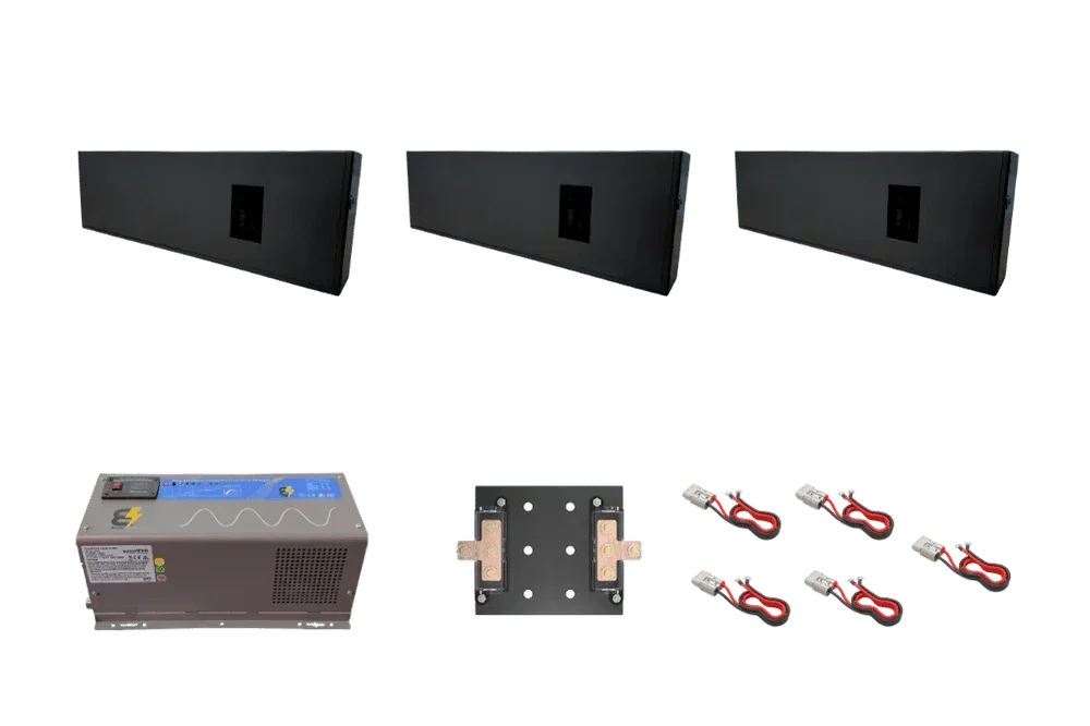 BatteryEVO 12V Razorback 3X Inverter Kit (690Ah - 9 kWh | 3kW Inverter) - Green Vista Living