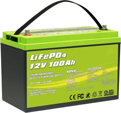 ACOPOWER 12V 100Ah LiFePO4 Deep Cycle Lithium Battery - Green Vista Living