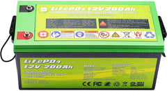 ACOPOWER 12V 200Ah LiFePO4 Deep Cycle Lithium Battery - Green Vista Living
