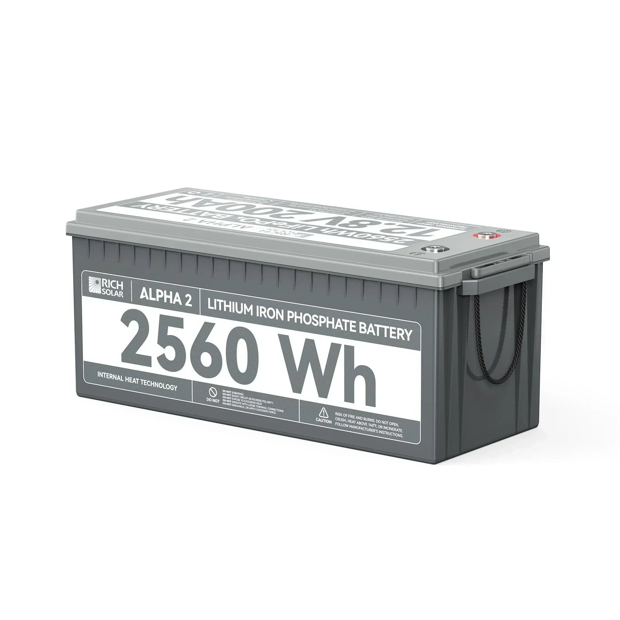 ALPHA 2 | 12V 200Ah LiFePO4 Battery | Powerful 12V Lithium Battery for RVs, Trailers, Vans, Boats, Off-Grid | 5,000 Lifetime Cycles | Bluetooth and Internal Heat Technology - Green Vista Living