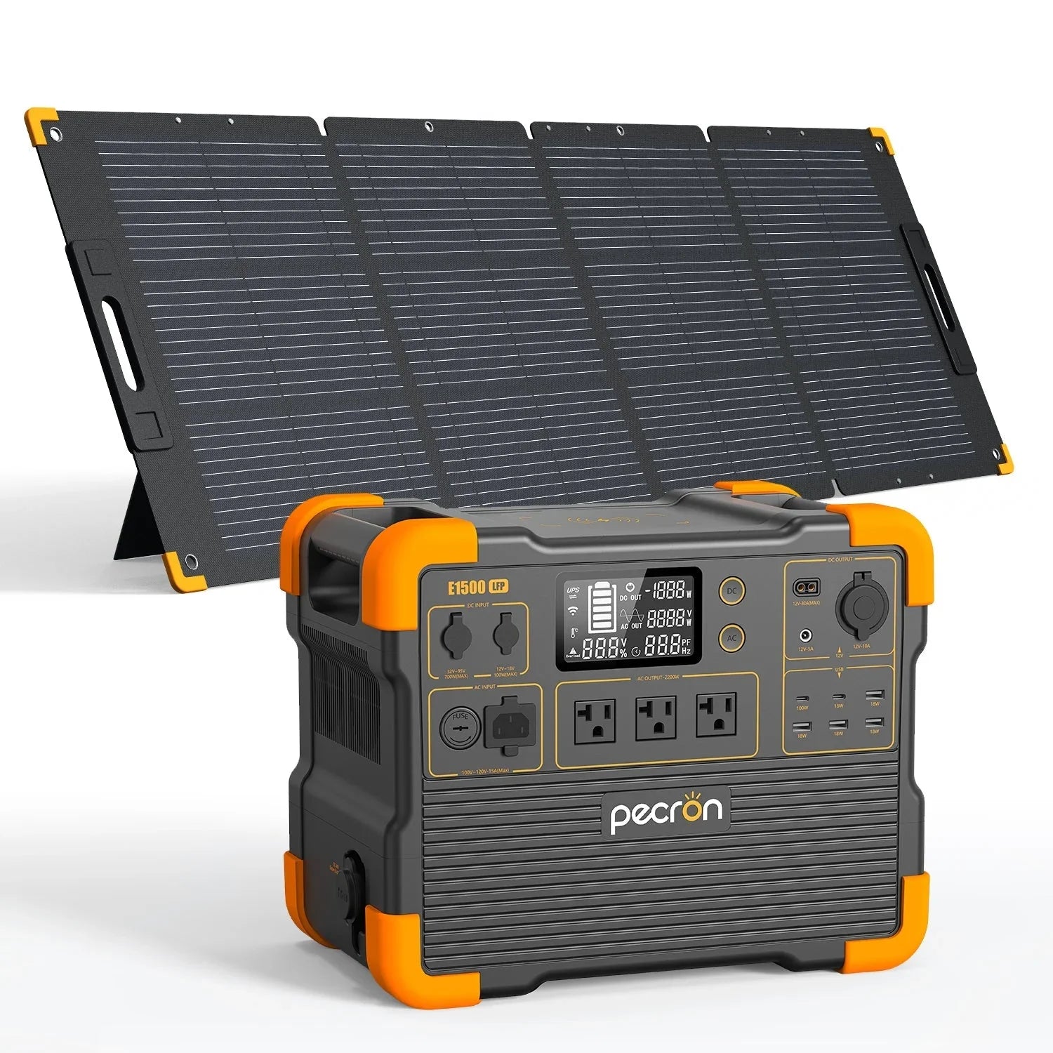 PECRON E1500LFP Expandable Portable Power Station 2200W 1536Wh - Green Vista Living