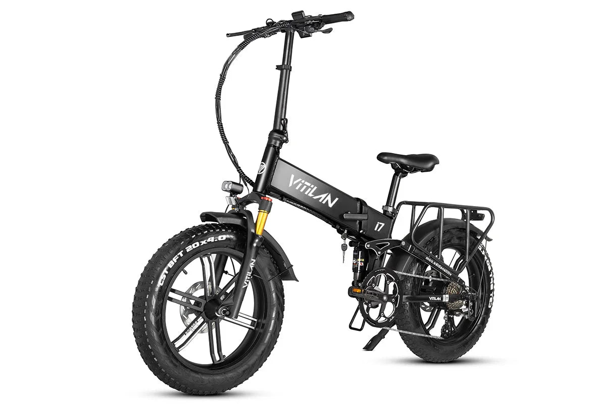 Vitilan I7 Pro Folding Full Suspension Electric Bike - Green Vista Living