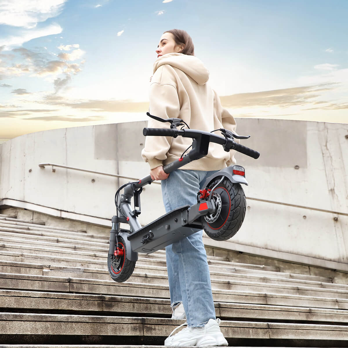 HOVSCO Felicity 10" Folding Electric Scooter For Adult - Green Vista Living