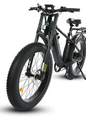 Ecotric Explorer 26 inches 48V Fat Tire Electric Bike with Rear Rack - Green Vista Living