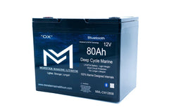 Monster Marine Lithium 12V 80Ah deep cycle marine LiFePO4 battery with Bluetooth