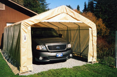 Rhino Shelter | 12'Wx20'Lx8'H Portable Livestock Shelter (Animal Run-In) House Style