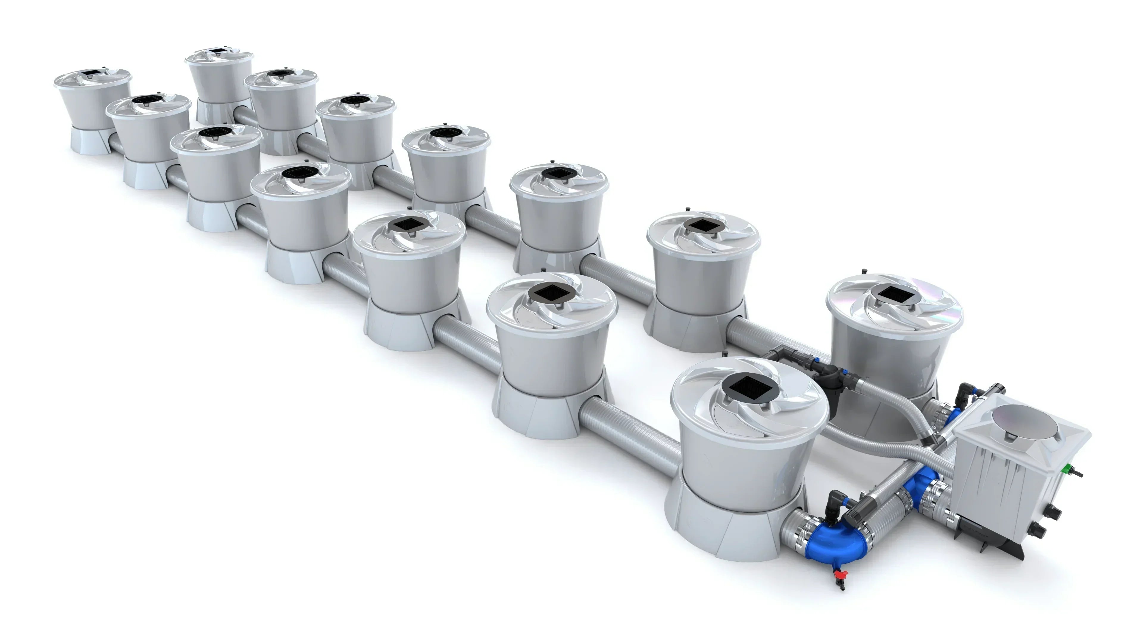 Alien Hydroponics - V-SYSTEM 14 Pot 2 Row Kit - Green Vista Living