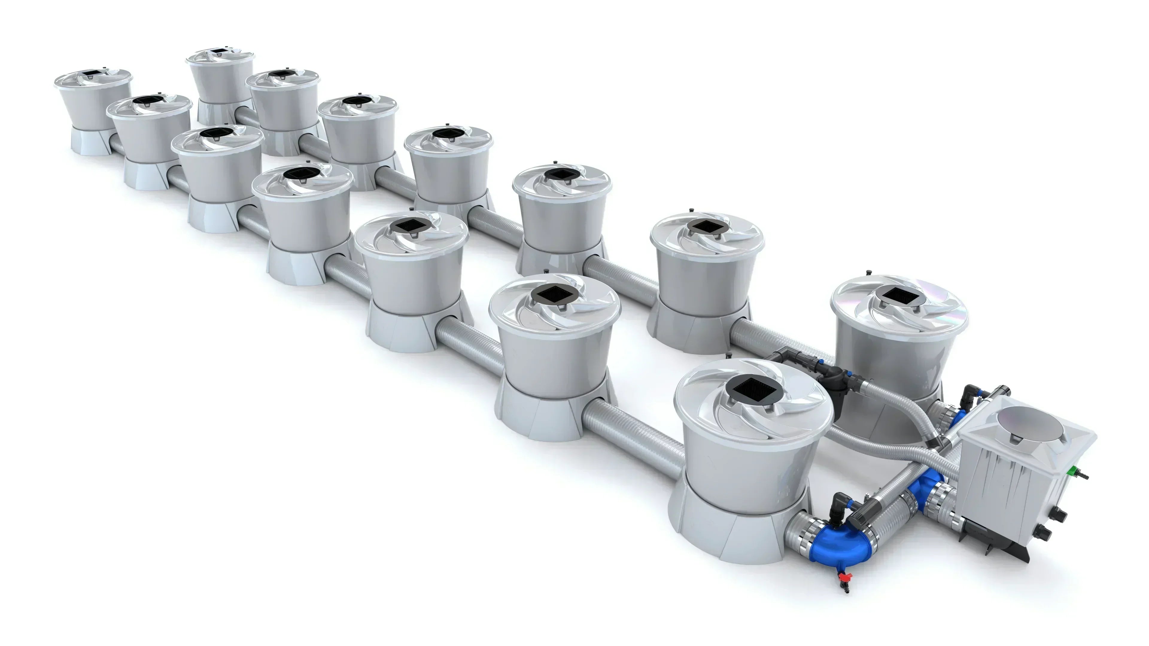 Alien Hydroponics - V-SYSTEM 14 Pot 2 Row Kit - Green Vista Living
