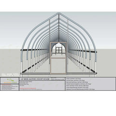 Bootstrap Farmer Gothic All-Metal Hoop House Kit - Green Vista Living