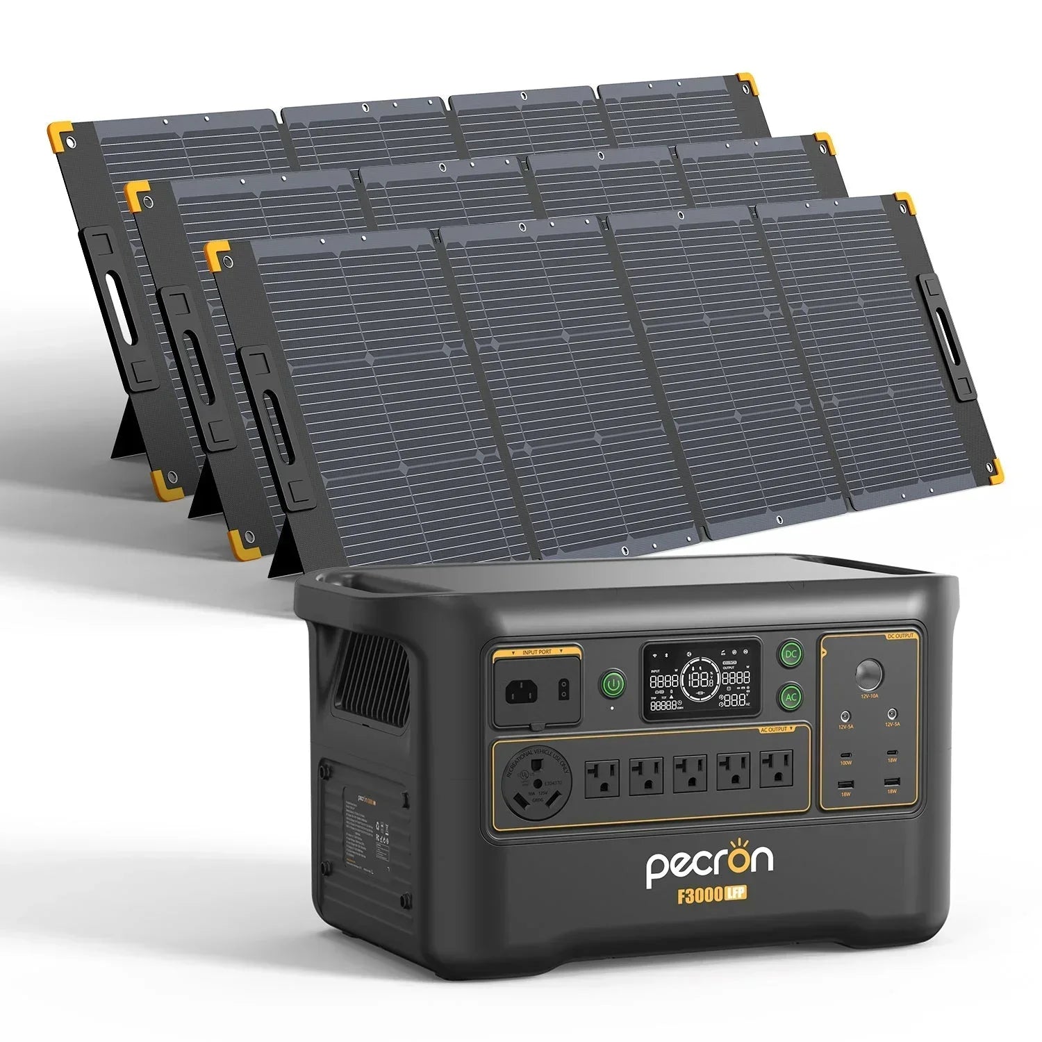 PECRON F3000LFP Portable Power Station 3600W 3072Wh - Green Vista Living