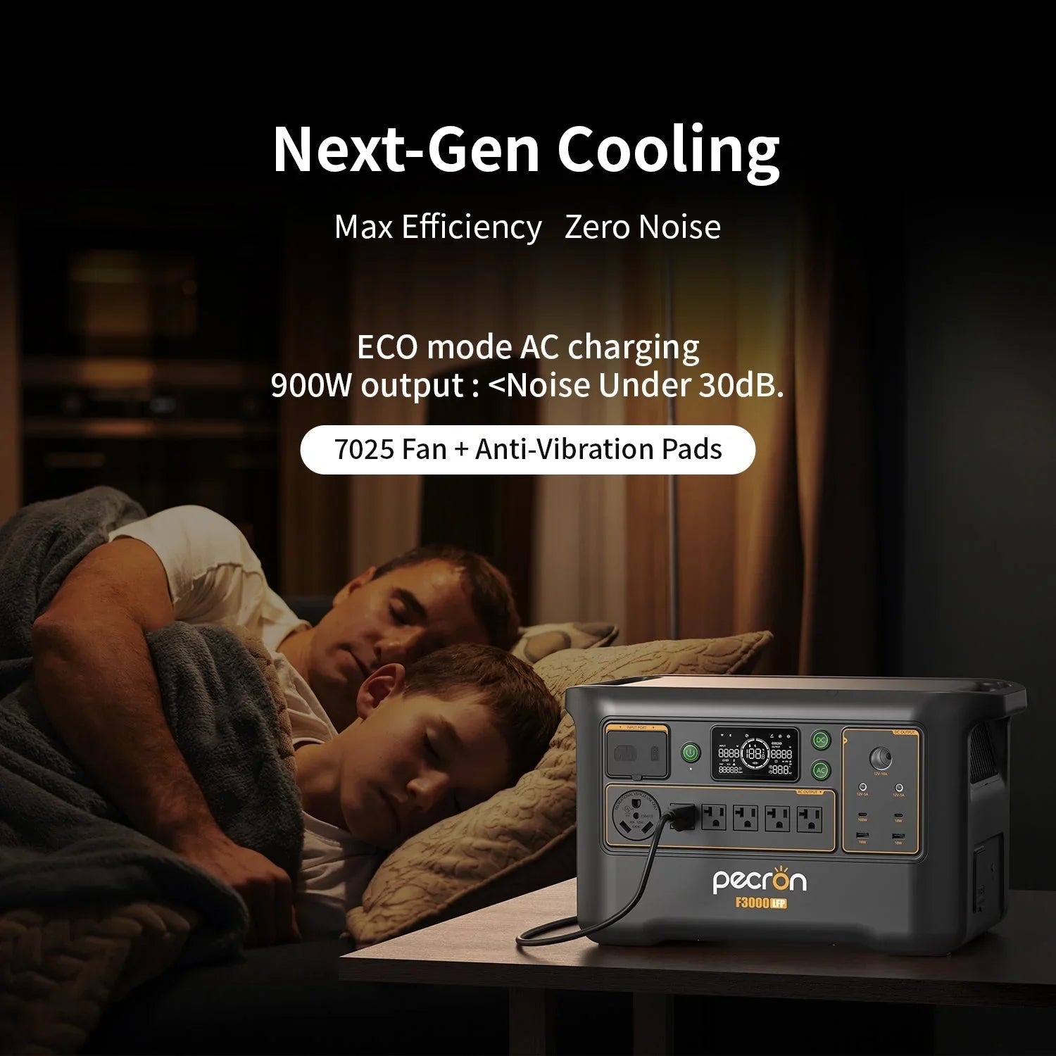 PECRON F3000LFP Portable Power Station 3600W 3072Wh - Green Vista Living