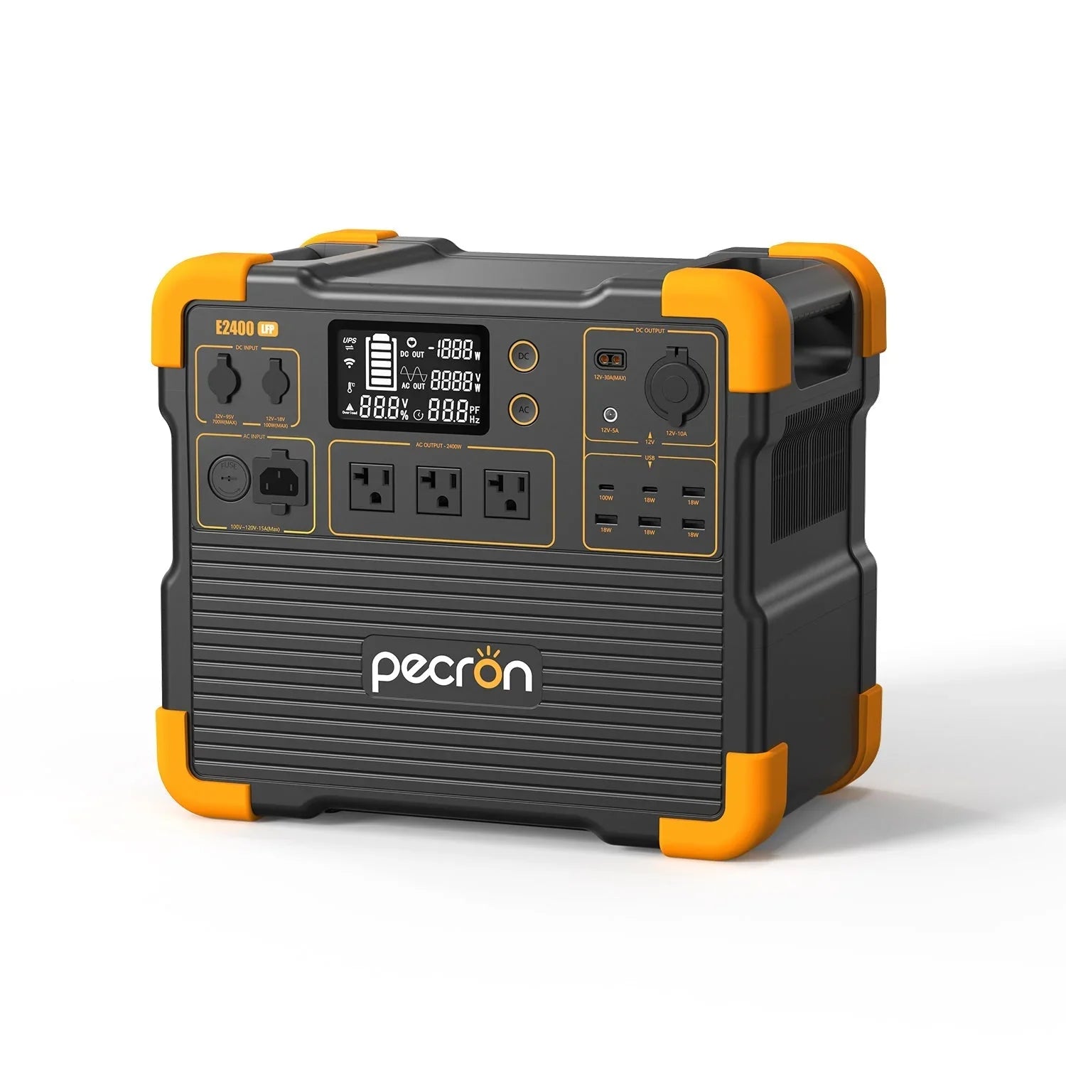 PECRON E2400LFP Portable Power Station 2400W 2048Wh - Green Vista Living