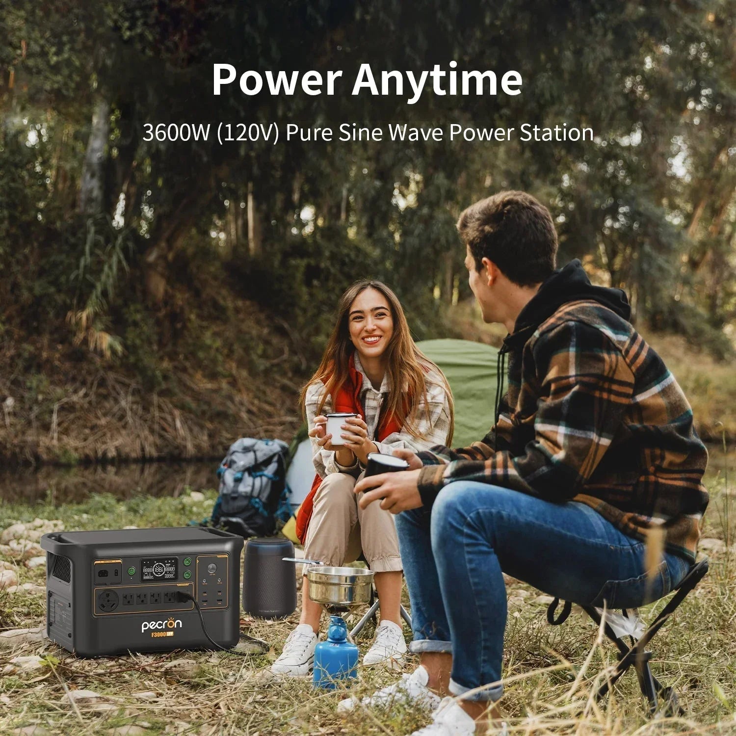 PECRON F3000LFP Portable Power Station 3600W 3072Wh - Green Vista Living
