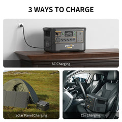 PECRON F3000LFP Portable Power Station 3600W 3072Wh - Green Vista Living